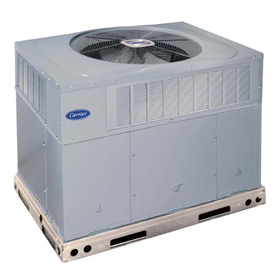 Packaged HVAC unit by Carrier, designed for efficient heating and cooling, relevant to air balancing services for homes in Dallas.