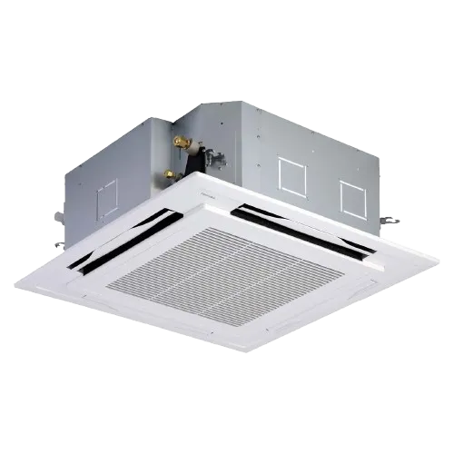 Ceiling cassette ductless unit designed for efficient heating in open-concept spaces, ideal for Dallas homeowners seeking seamless integration and reliable warmth.