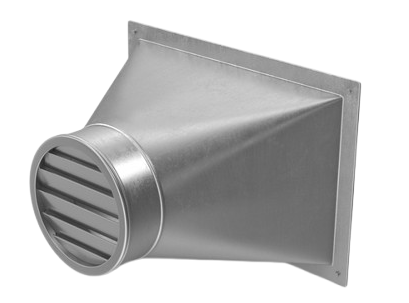 Metal air duct showing IAQ, essential for ventilation and air quality. Proper ductwork ensures efficient airflow and better indoor environments.