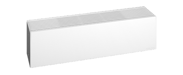 Modern architectural baseboard heater designed for efficient electric heating, suitable for Dallas homeowners prioritizing aesthetics and performance.
