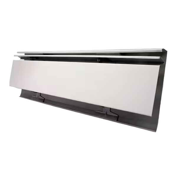 Modern architectural baseboard heater showcasing sleek design and efficient heating capabilities, relevant to Proactive Air Conditioning's installation and repair services in Dallas, TX.