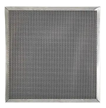 Square home air filters feature a reinforced metal frame surrounding a dense woven grid for improved residential air filtration.